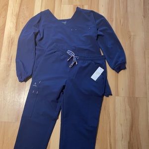 Scrub set navy blue